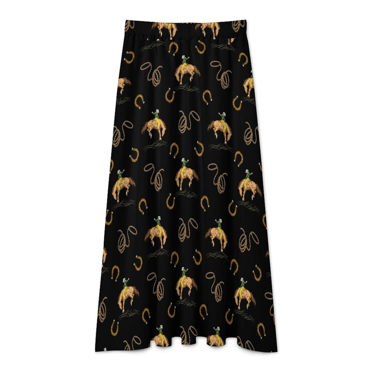 Baha Ranch Rodeo Cowboy Midi Skirt