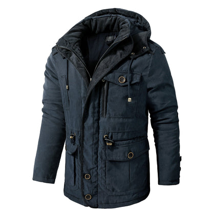 Men's Lambswool Hooded Jacket