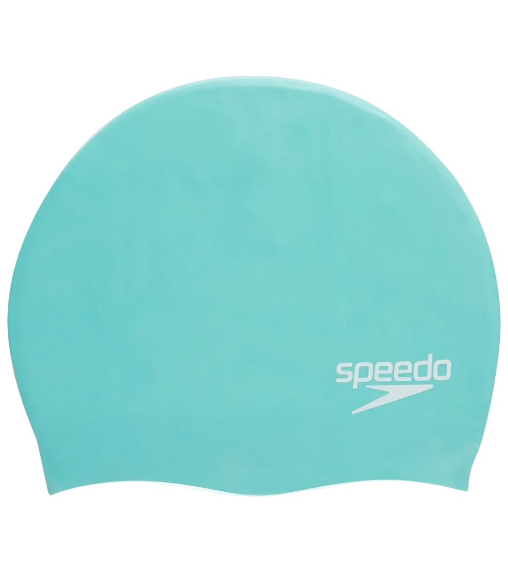 Speedo Silicone Elastomeric Adult Swim Cap - Teal