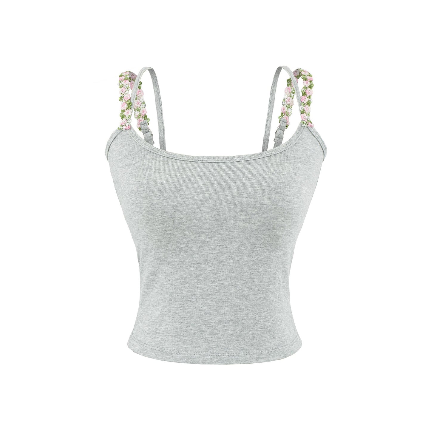 Round neck sleeveless top