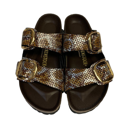 Birkenstock Arizona Big Buckle Microfiber Python Brown
