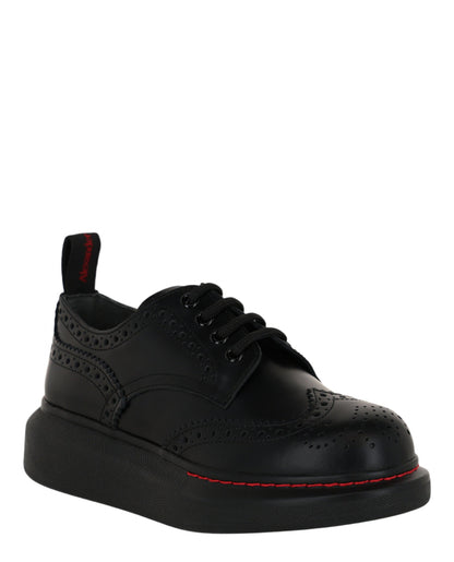 Alexander McQueen Women's Liquid Spaz Lace-Up Brogues