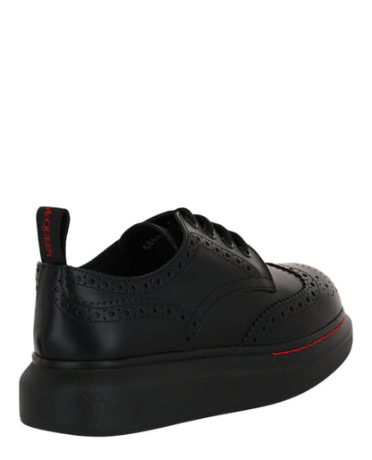 Alexander McQueen Women's Liquid Spaz Lace-Up Brogues