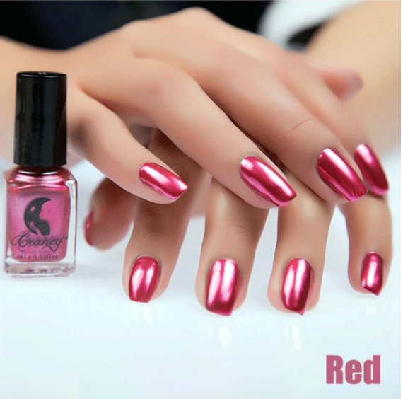 14-Color Metallic Nail Polish Set