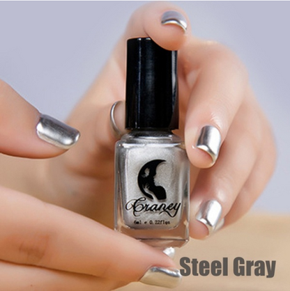 14-Color Metallic Nail Polish Set