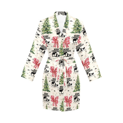 Baha Ranch Praying Cowboy Christmas Western Cowgirl Satin Robe