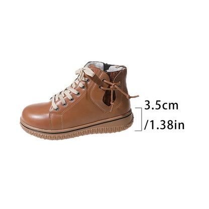 FitiqueFit Women’s Flat Heel Martin Boots
