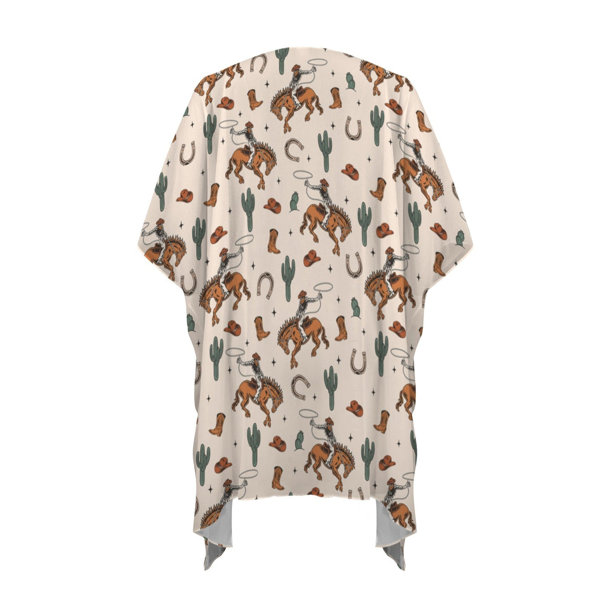 Baha Ranch Rodeo Cowboy Western Duster Kimono Coverup
