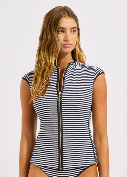 Clubhouse Cap Sleeve Sunvest Bikini Top