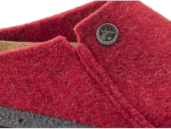 Birkenstock Women's Zermatt Rivet Wool Felt Basic Red Clogs