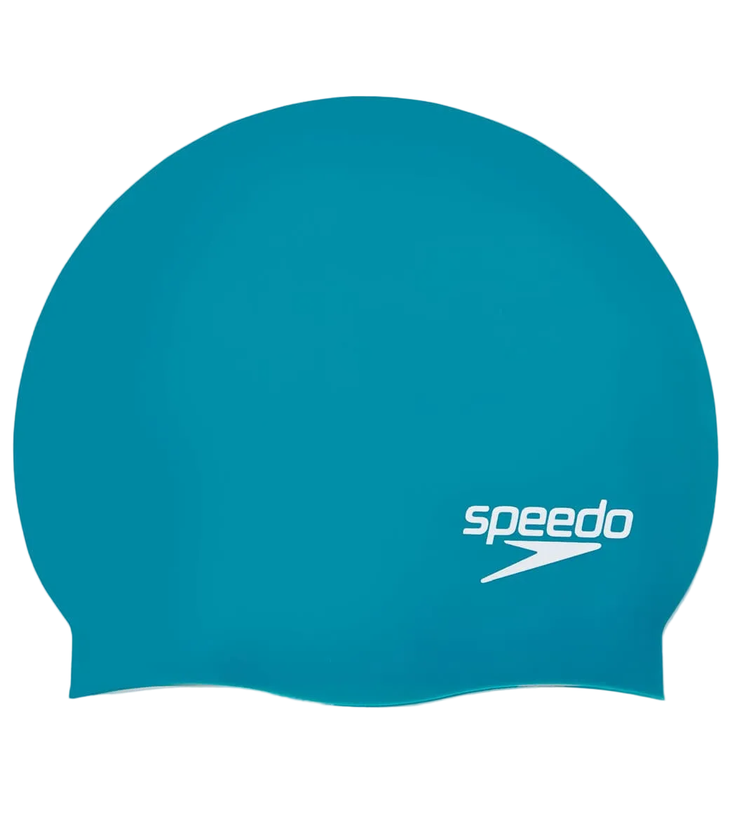 Speedo Silicone Elastomeric Adult Swim Cap - Ocean Depths