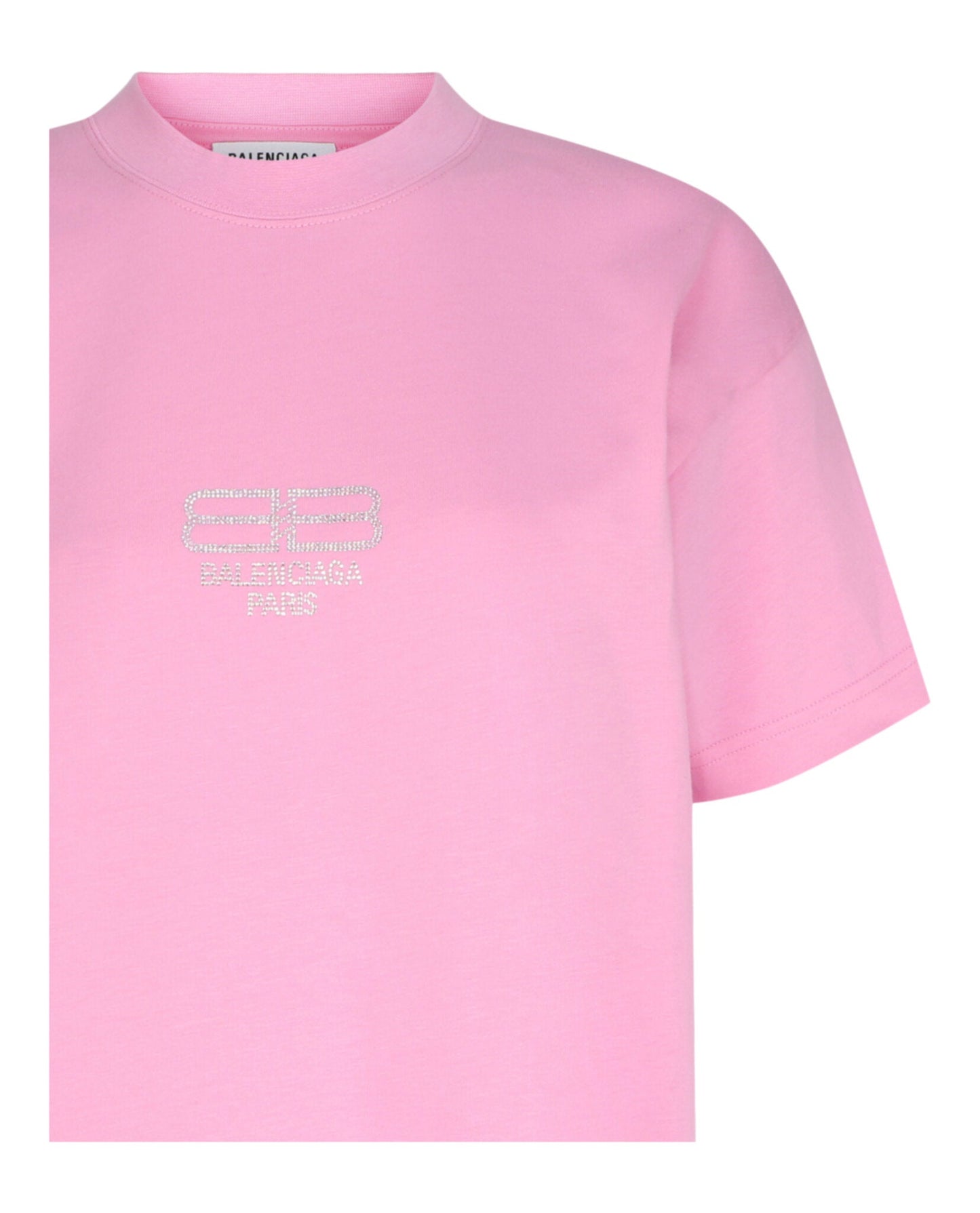 Balenciaga BB Paris Rhinestone T-Shirt
