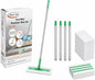2-in-1 Dry & Wet Sweeper Mop Set with Handle – Reusable Floor Cleaning System for Hardwood, Tile & Laminate