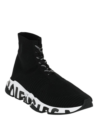 Balenciaga Speed Lace-Up Graffiti Sneakers