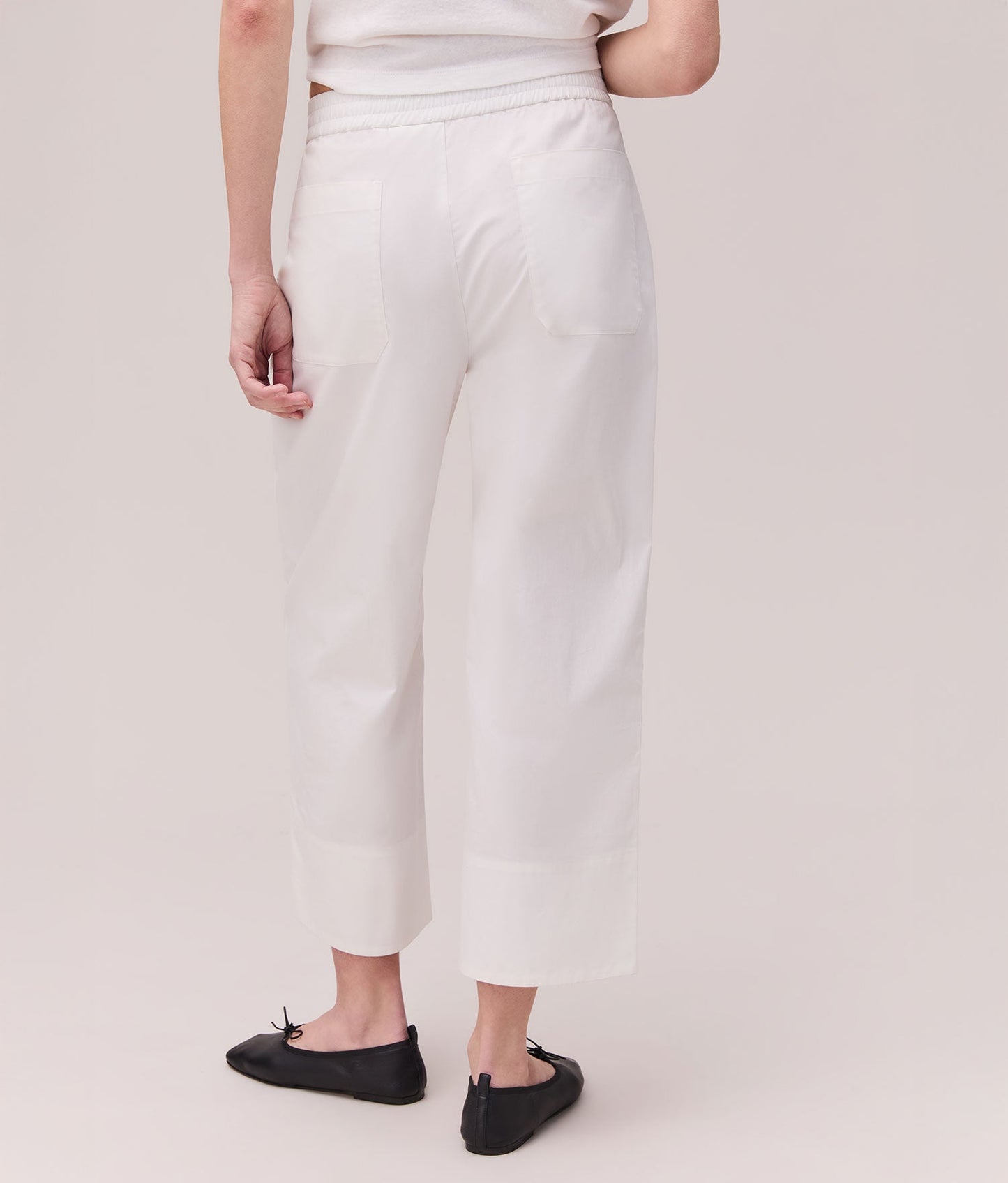 Womens Cotton Poplin Street Pant - Cotton Poplin - Coconut Milk