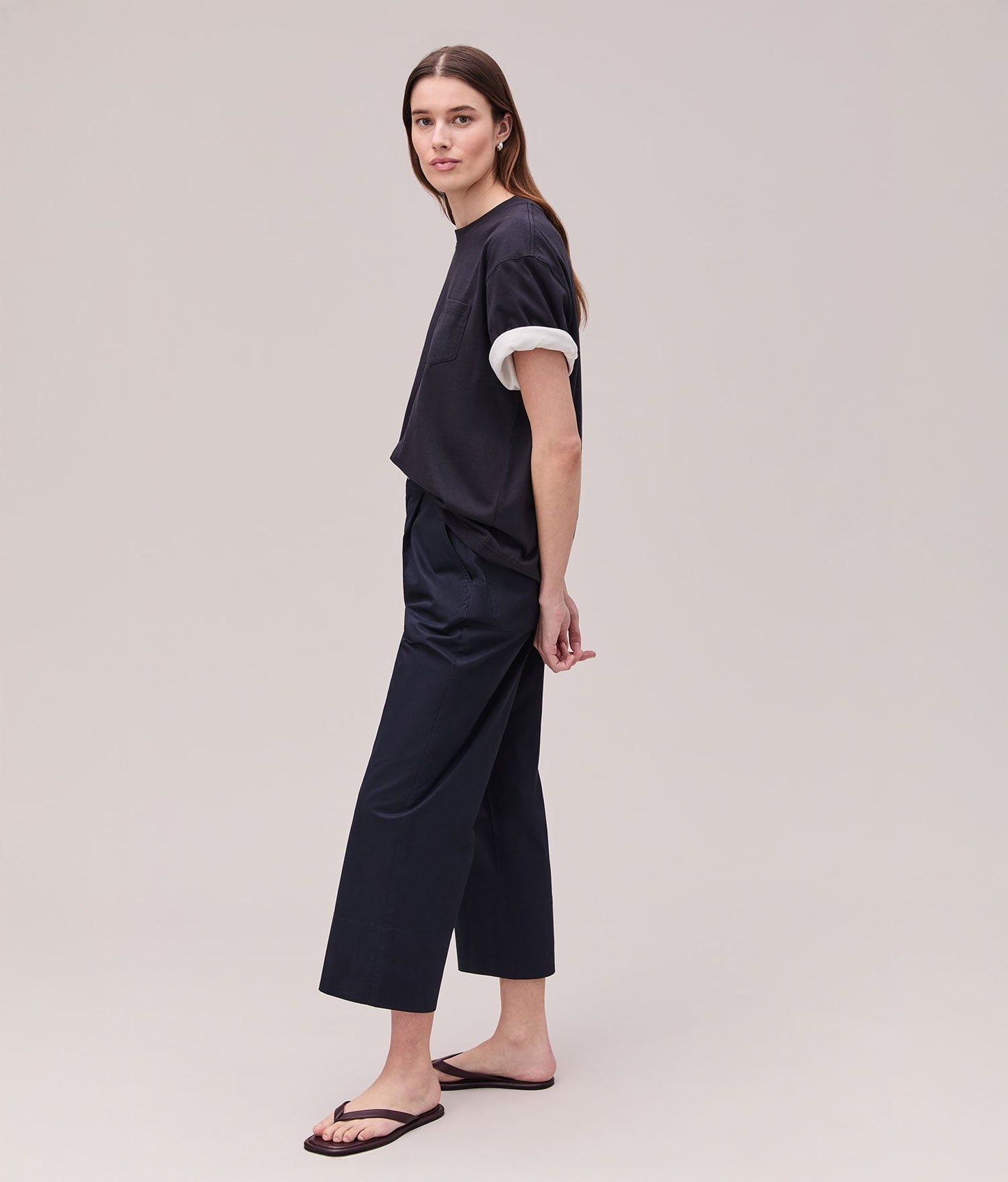 Womens Cotton Poplin Street Pant - Cotton Poplin - Evening Blue