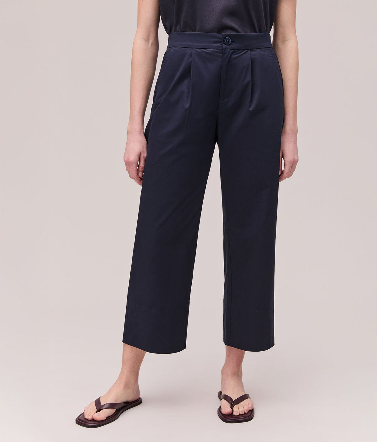 Womens Cotton Poplin Street Pant - Cotton Poplin - Evening Blue