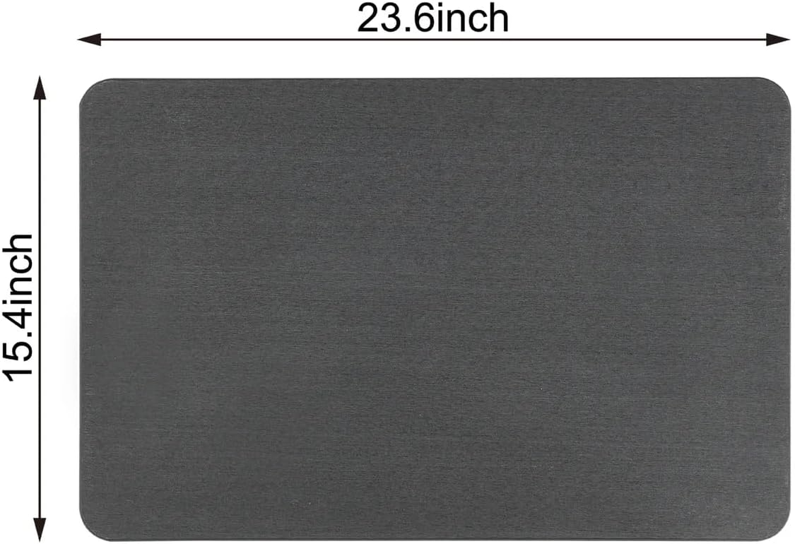 4 Colors! - 24'' x 15'' Diatomaceous Quick-Drying Stone Bath Mat