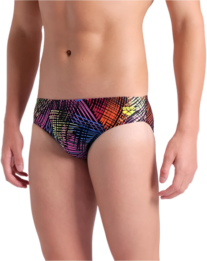 Arena Men's Energy Brief Swimsuit - Black Multi