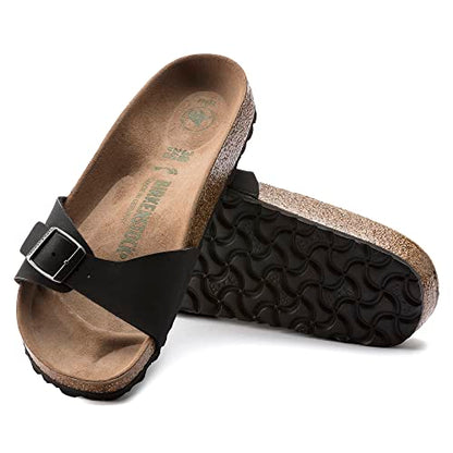 Birkenstock Unisex Madrid Bs Birko Flor Vegan Black