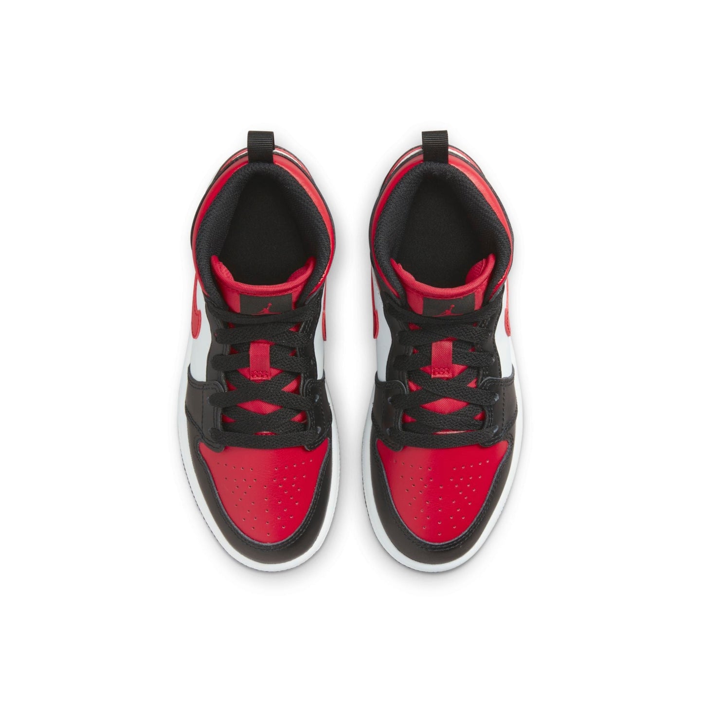 Air Jordan Preschool Retro 1 Mid Ps 'Fire Red' Sneakers