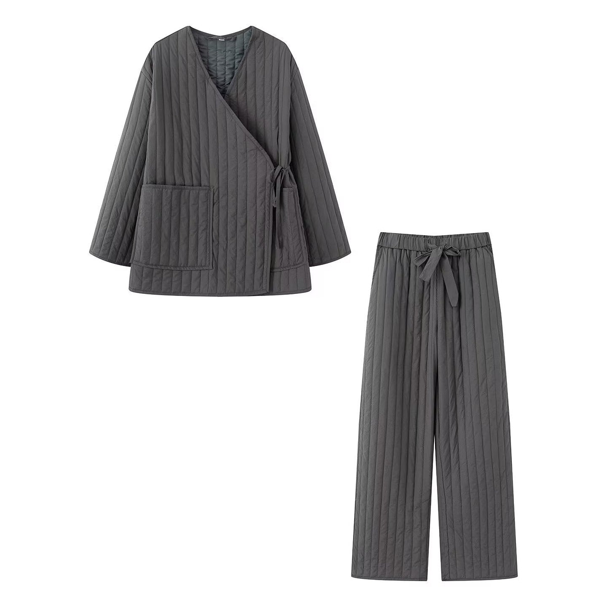 Loose casual cotton suit set