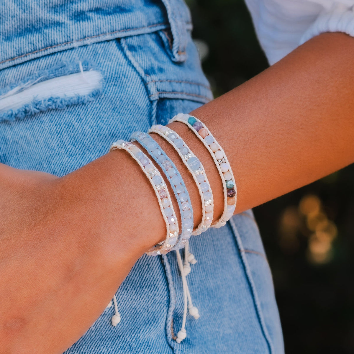 Lotus and Luna Moon Over Mexico Moonbeam Bracelet