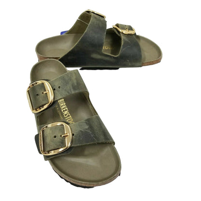 Birkenstock Arizona Big Buckle Oiled Leather Jade