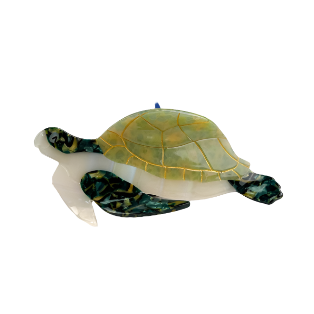 SSR Acetate Turtle Hair Claw Clip - Green