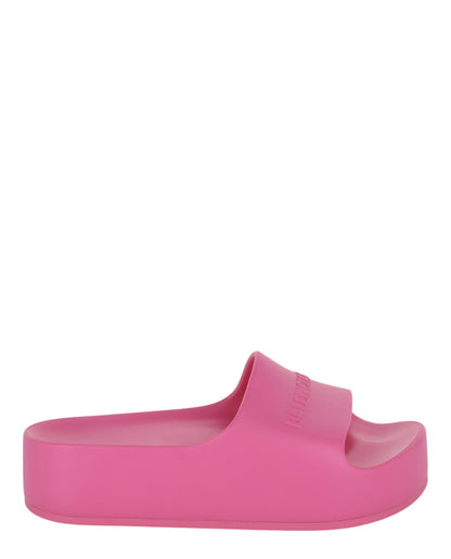 Balenciaga Chunky Logo Slide Sandals