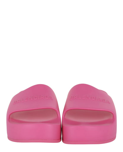 Balenciaga Chunky Logo Slide Sandals