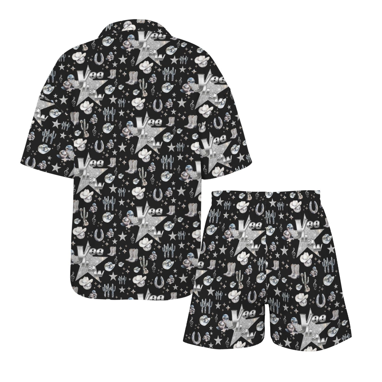 Baha Ranch Rhinestone Cowgirl Pajama Set Made in America