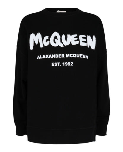 Alexander McQueen Graffiti Logo Sweatshirt
