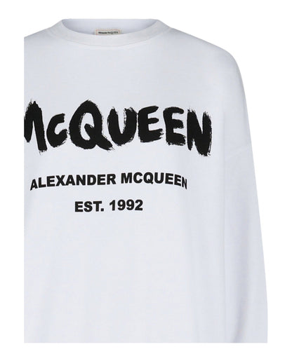Alexander McQueen Graffiti Logo Sweatshirt