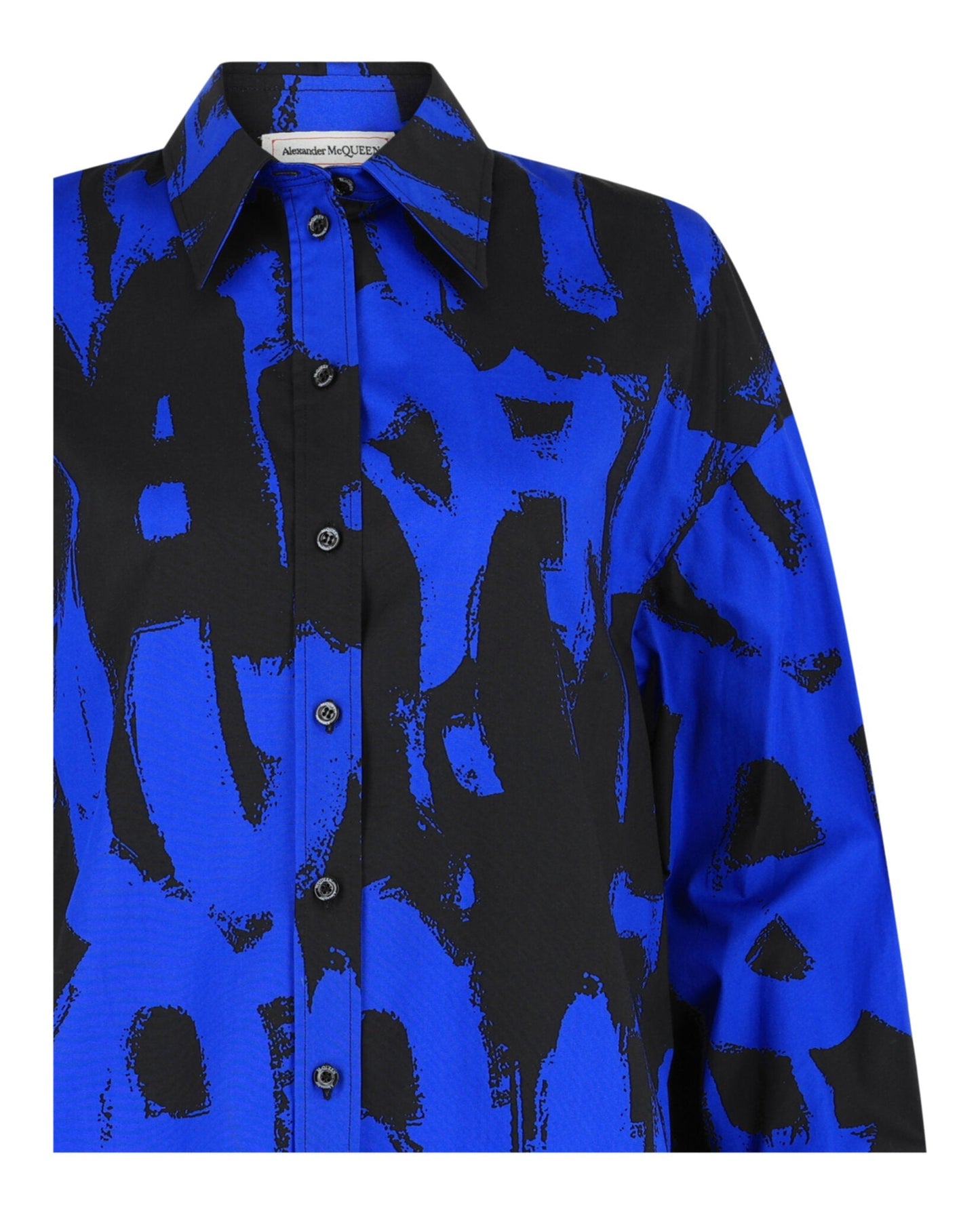 Alexander McQueen Graffiti Logo Button-Up Shirt