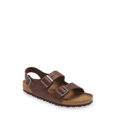 Birkenstock Unisex Milano Leather Vintage Wood Roast