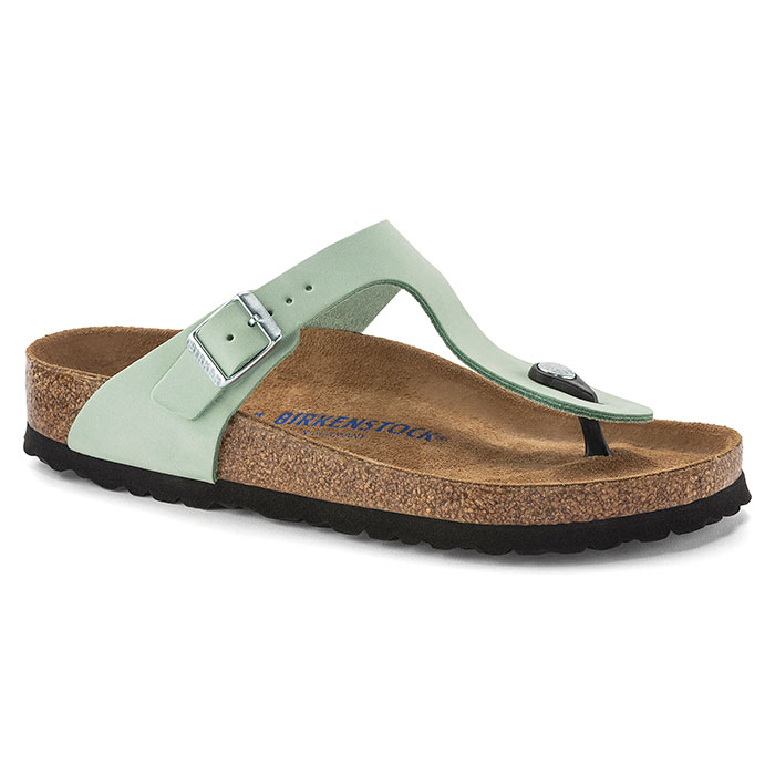 Birkenstock Unisex Gizeh Bs Nubuk Leather SF Matcha