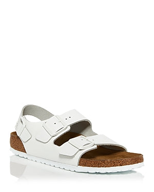 Birkenstock Unisex Milano Leather Triples White