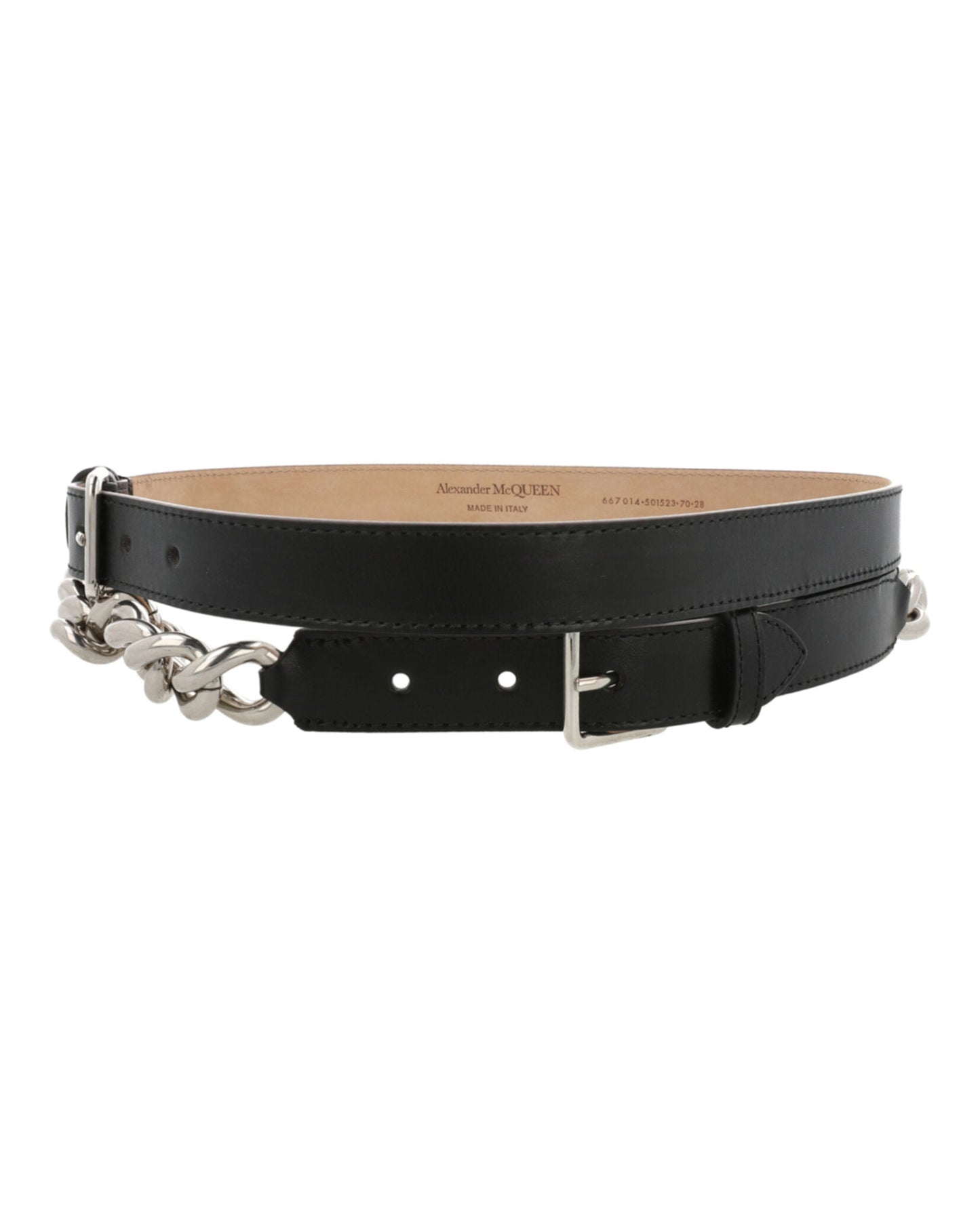 Alexander McQueen Double Belt With Chain