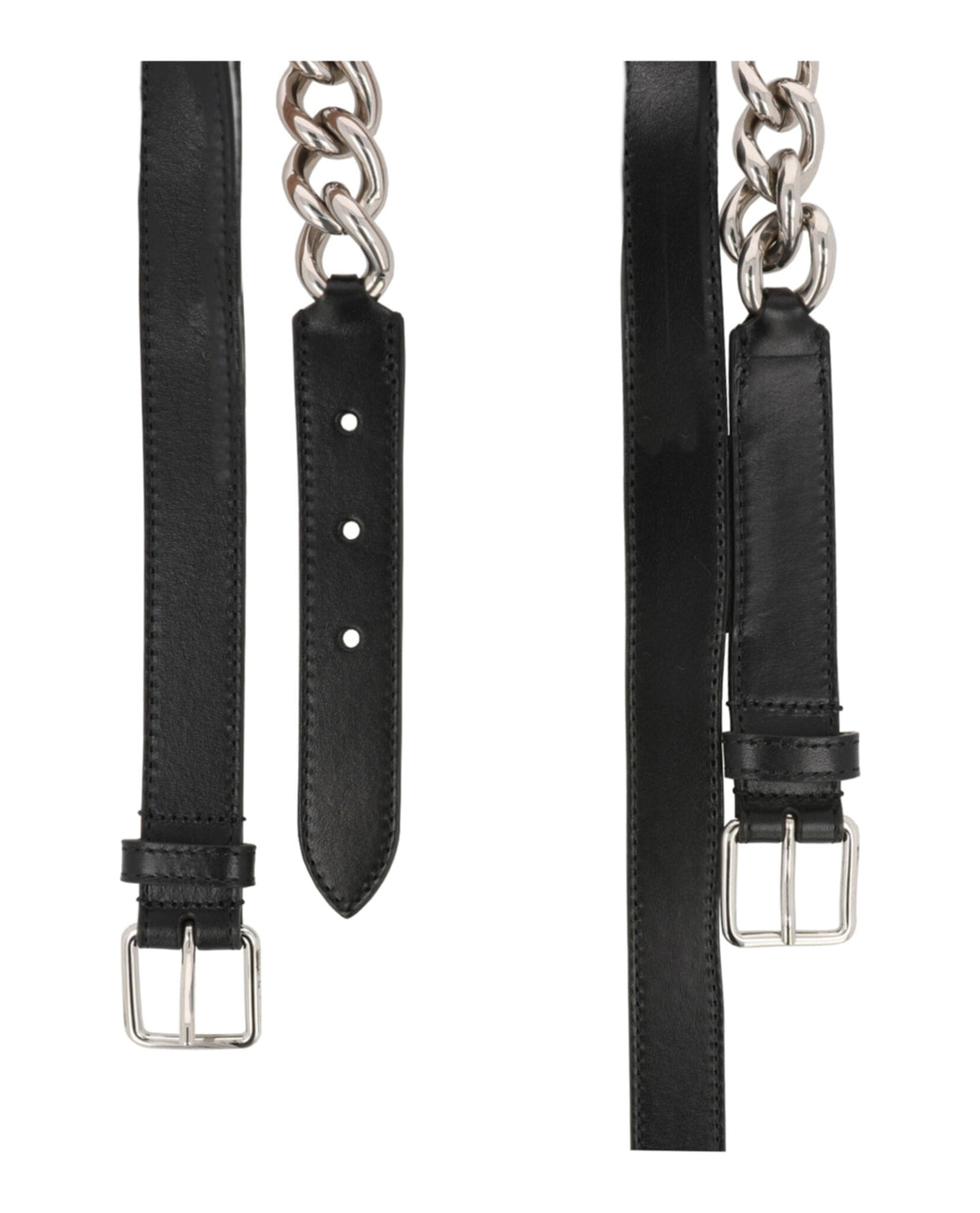 Alexander McQueen Double Belt With Chain