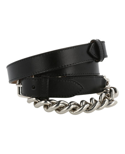 Alexander McQueen Double Belt With Chain