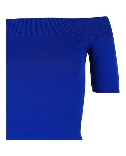 Alexander McQueen Off-the-Shoulder Crop Top