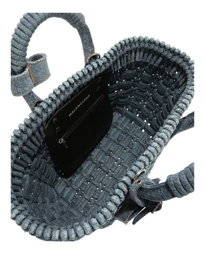 Balenciaga Bistro Xs Basket Top Handle Bag in Denim
