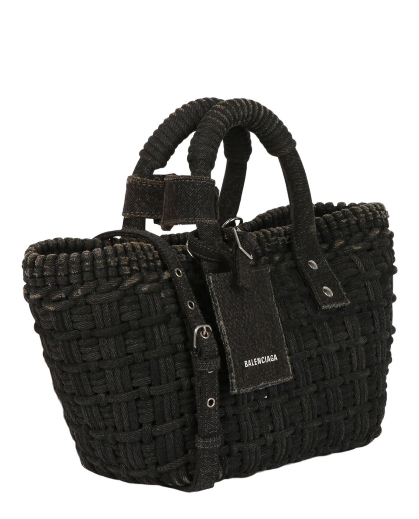 Balenciaga Bistro Xs Basket Top Handle Bag in Denim