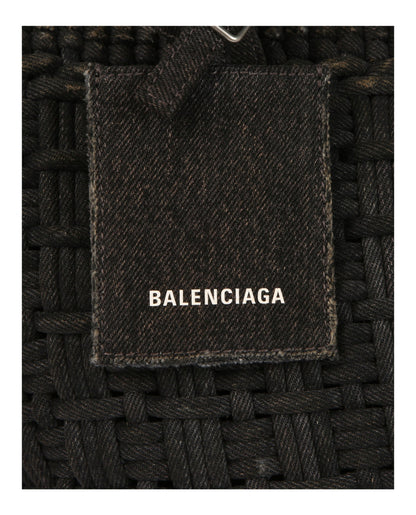 Balenciaga Bistro Xs Basket Top Handle Bag in Denim