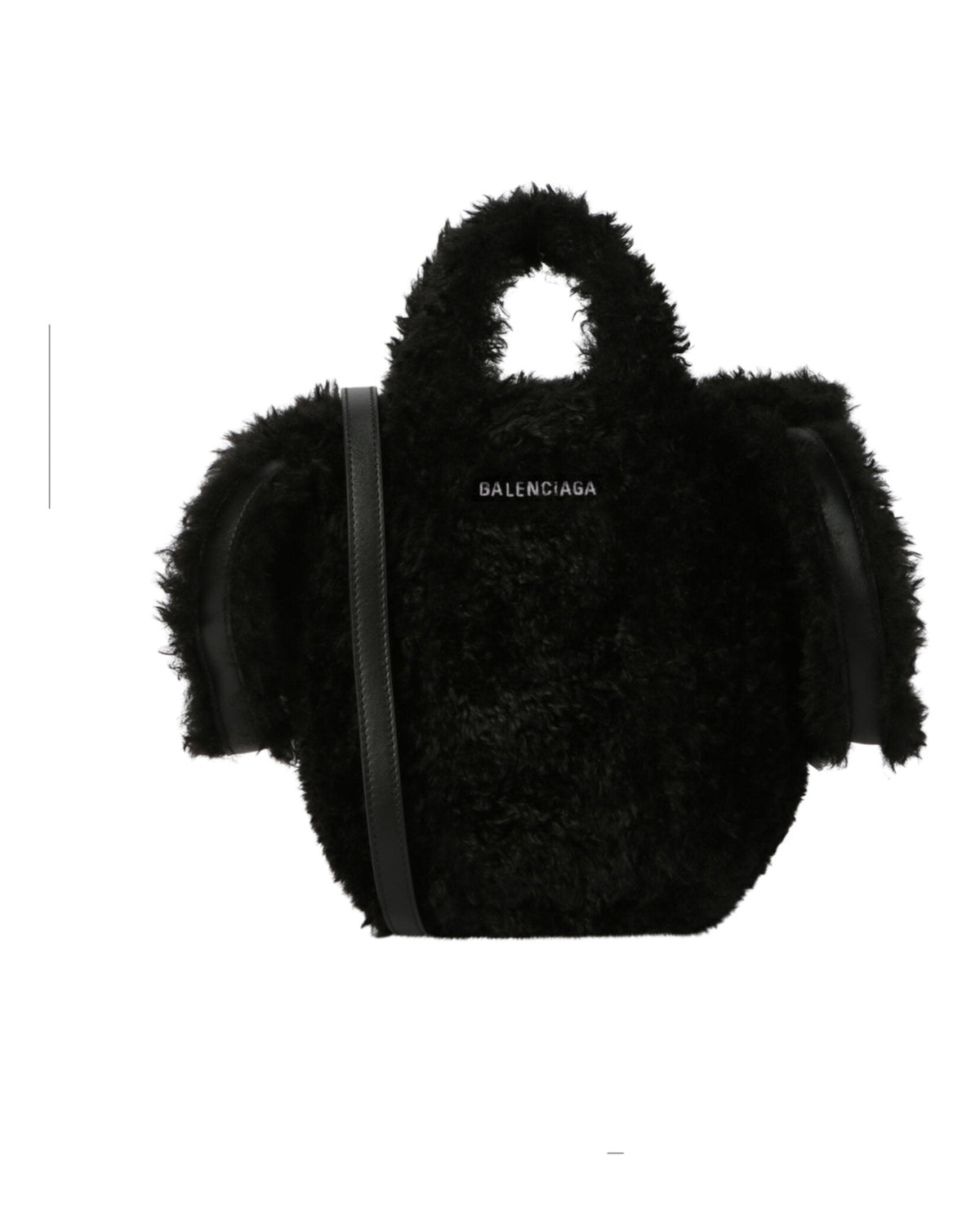Balenciaga Everyday 2.0 Xs North-South Faux-Fur Tote