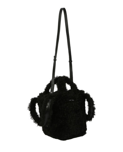 Balenciaga Everyday 2.0 Xs North-South Faux-Fur Tote