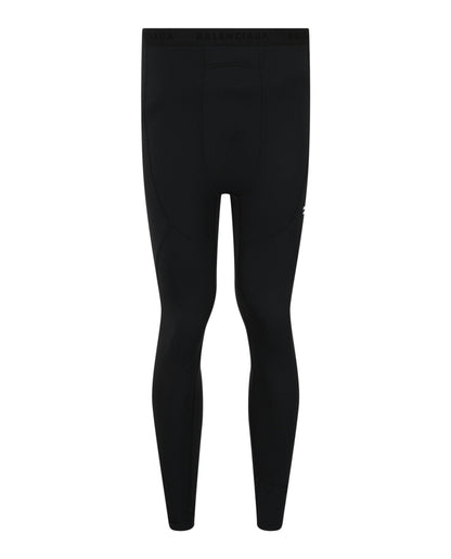 Balenciaga Logo Print Athletic Leggings