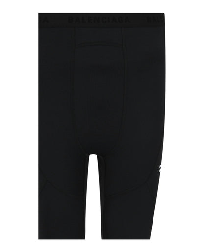 Balenciaga Logo Print Athletic Leggings