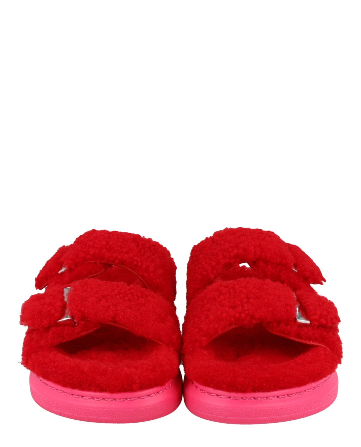 Alexander McQueen Women's Shearling Slide Sandals